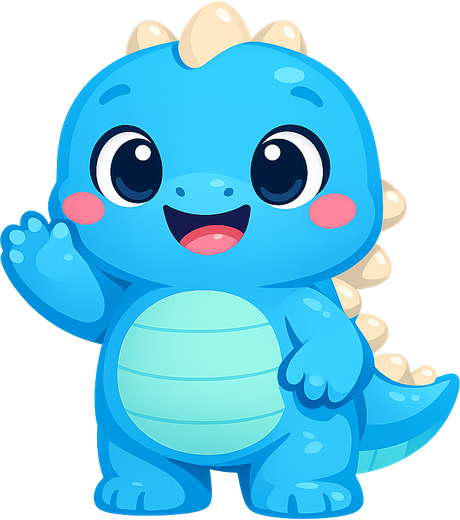Dino, the I Like Learning mascot